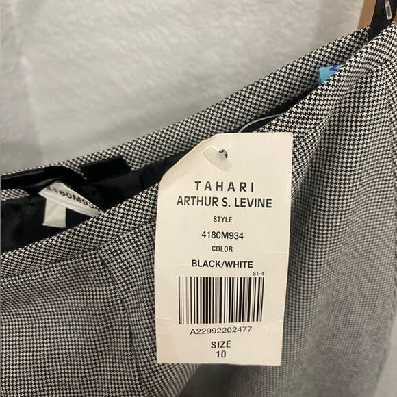 Tahari NWT Arthur S. Levine In Black/White Skirt Size 10 - Picture 6 of 6